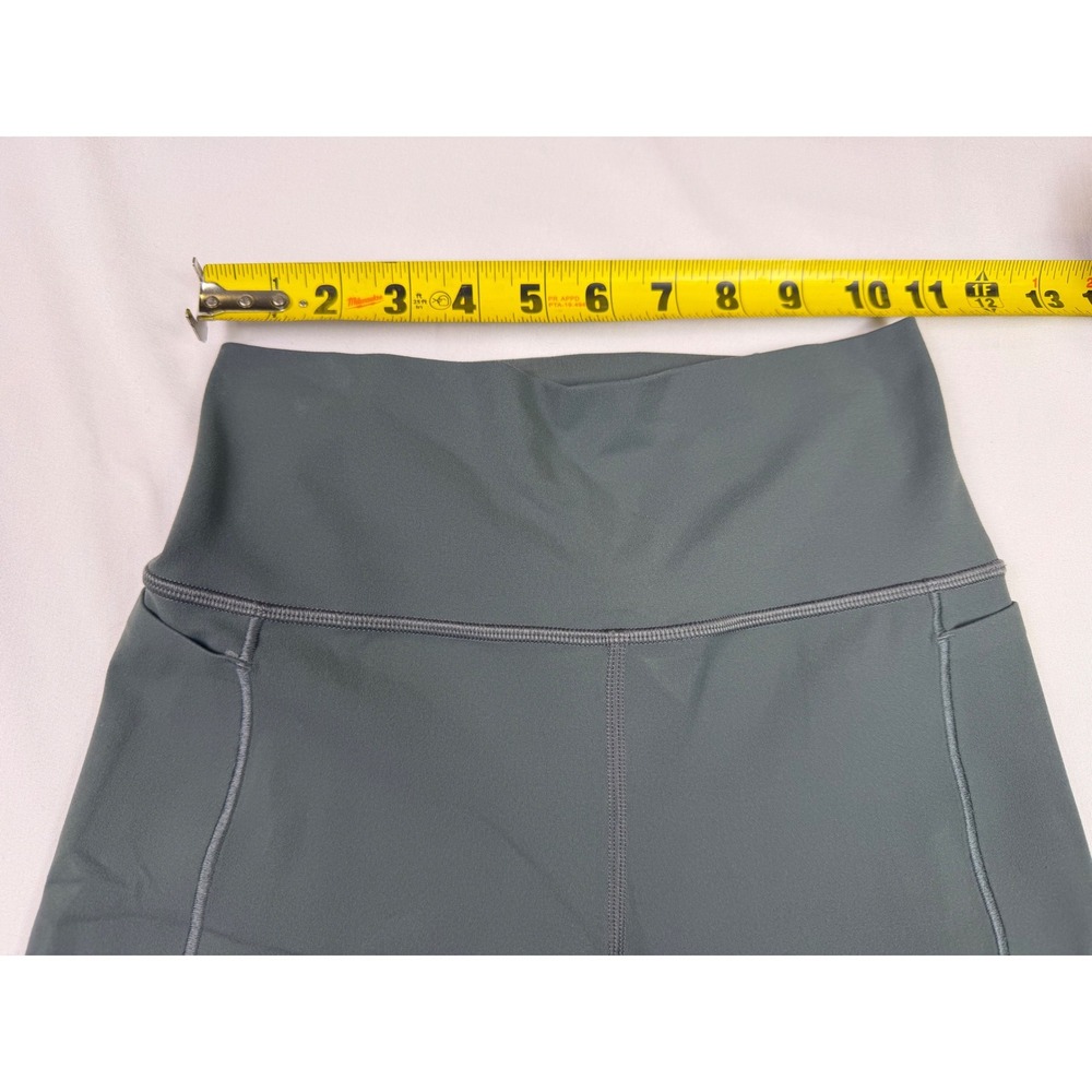 Athleta Transcend Stash Tight Leggings Sage Green/Gray High Rise Small - Picture 3 of 7